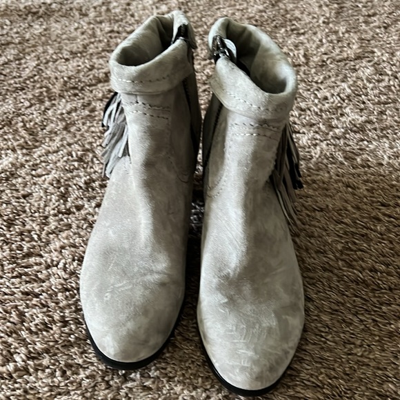 Sam Edelman gray suede booties size 9 1/2 - Picture 2 of 4